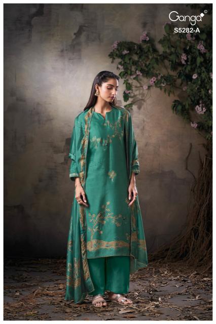 Ganga ceyra 5282 dress material at wholesale price